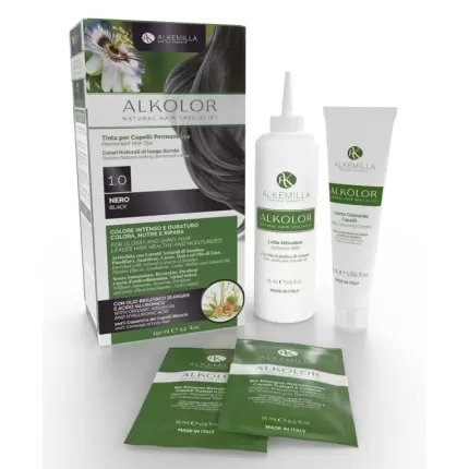 Alkolor Tinta per Capelli 1.0 Nero Alkemilla