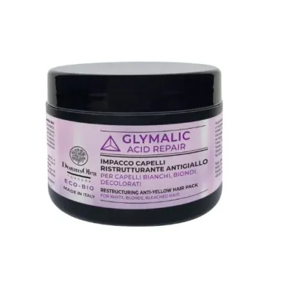 Impacco Capelli Ristrutturante Antigiallo Glymalic Acid Repair Domus Olea